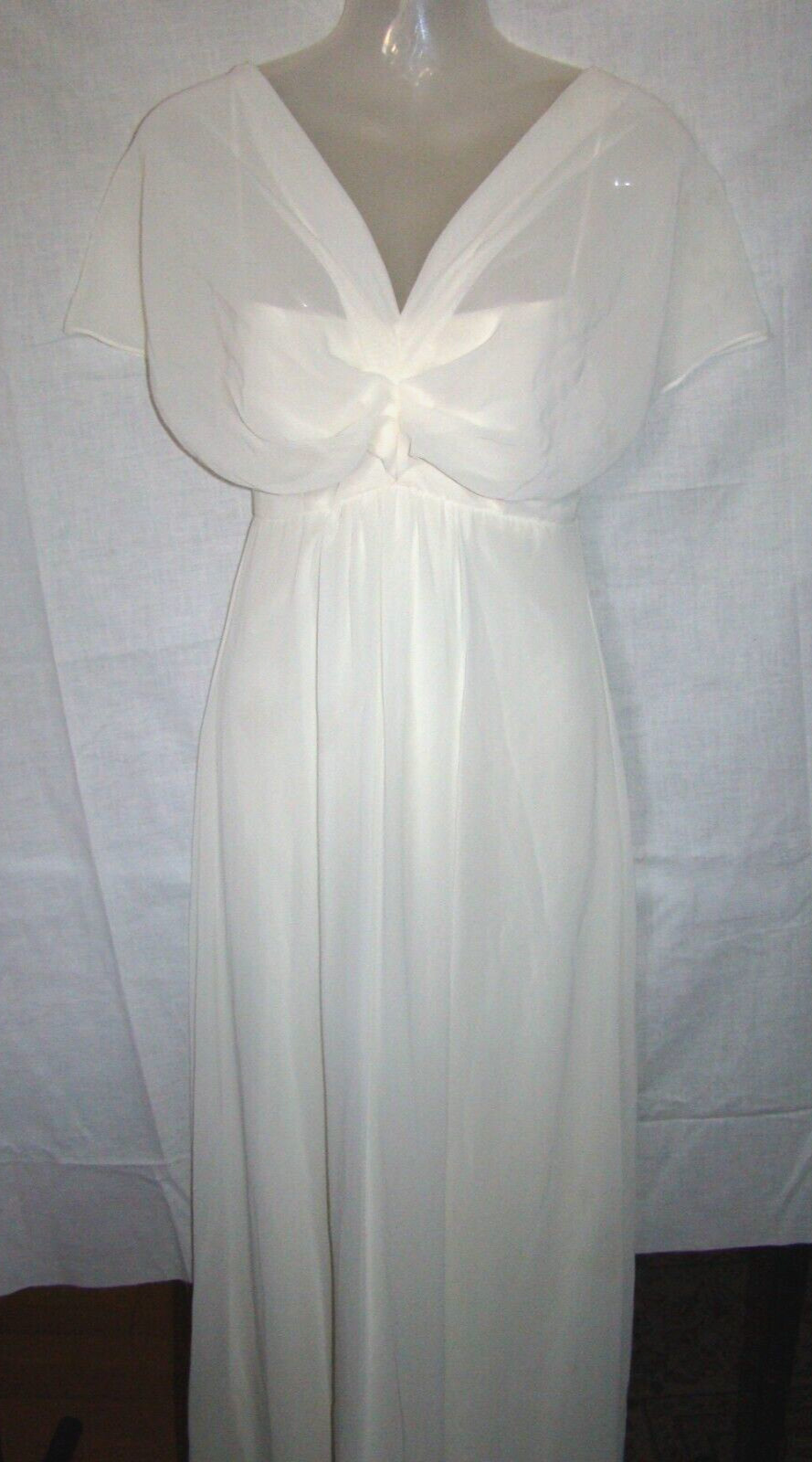 Maria Bonita Chiffon Spaghetti Strap Long Ball Gown sz. S USA NWT
