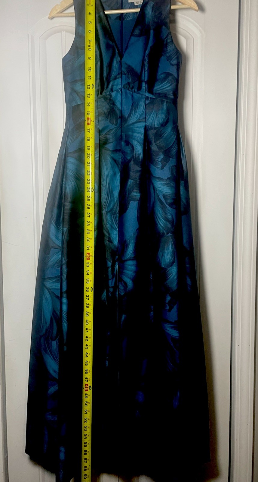 Sachin & Babi Blue Brooke Floral Ballgown Size 0 But Fits Like Size 2/4 Altered