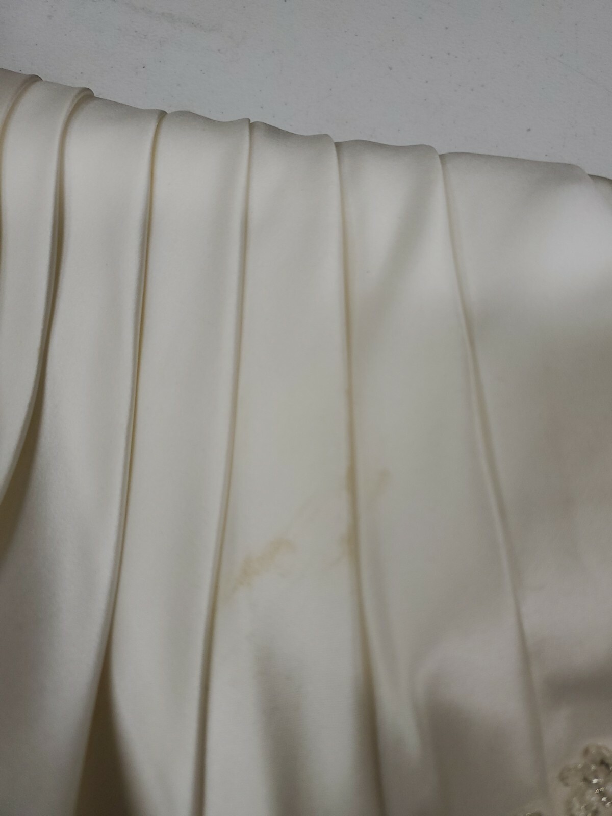 Eden Bridals White Wedding Dress Gown Beaded Strapless Size 10 (Ml)
