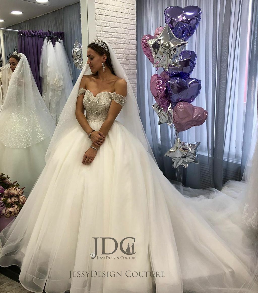 Princess Sparkly Crystal Beaded Wedding Dress Bridal Gown Corset Custom made NEW