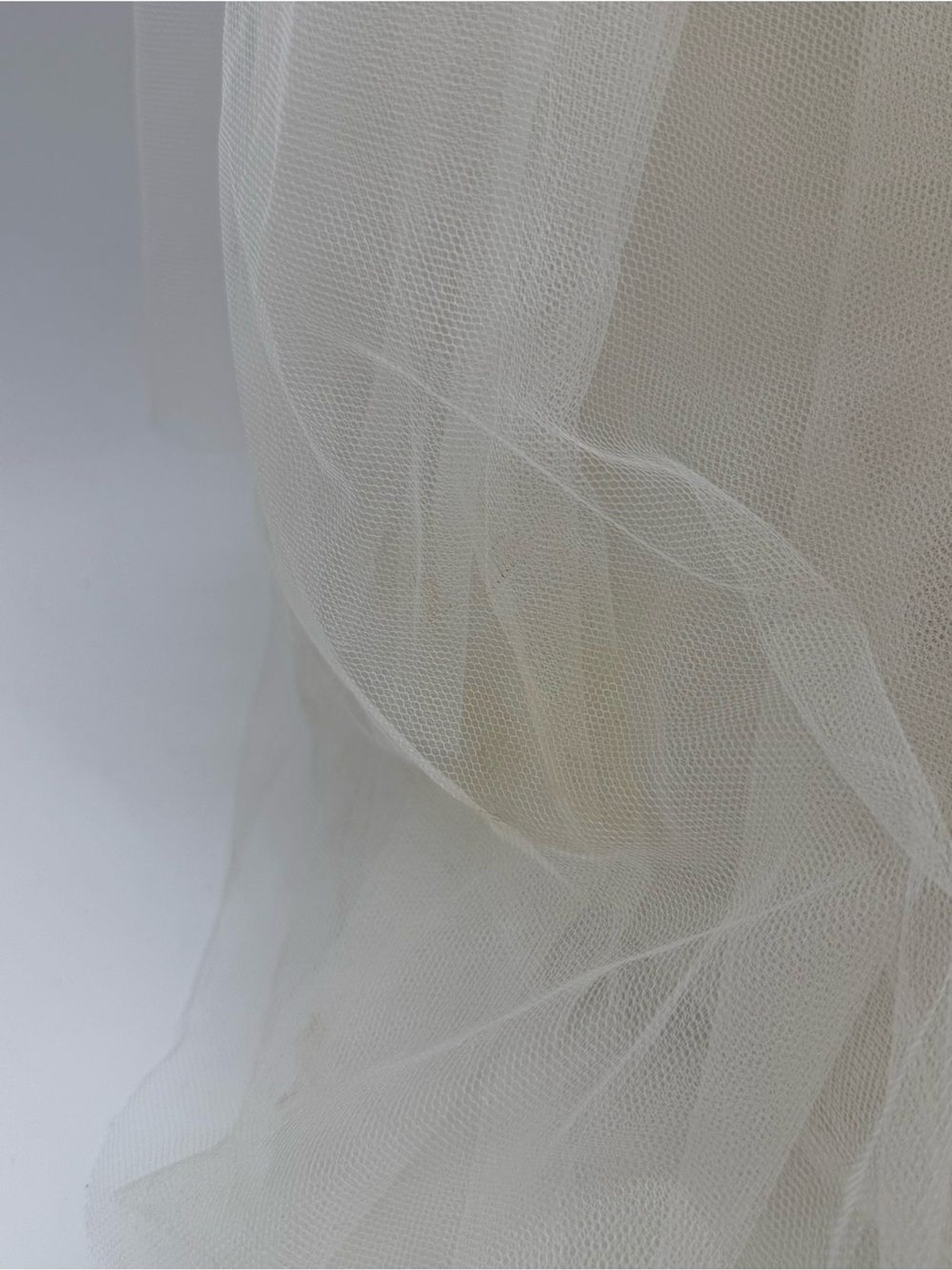 La Sposa Strapless Beaded Tulle Wedding Dress Ivory Bridal Gown Size US 10