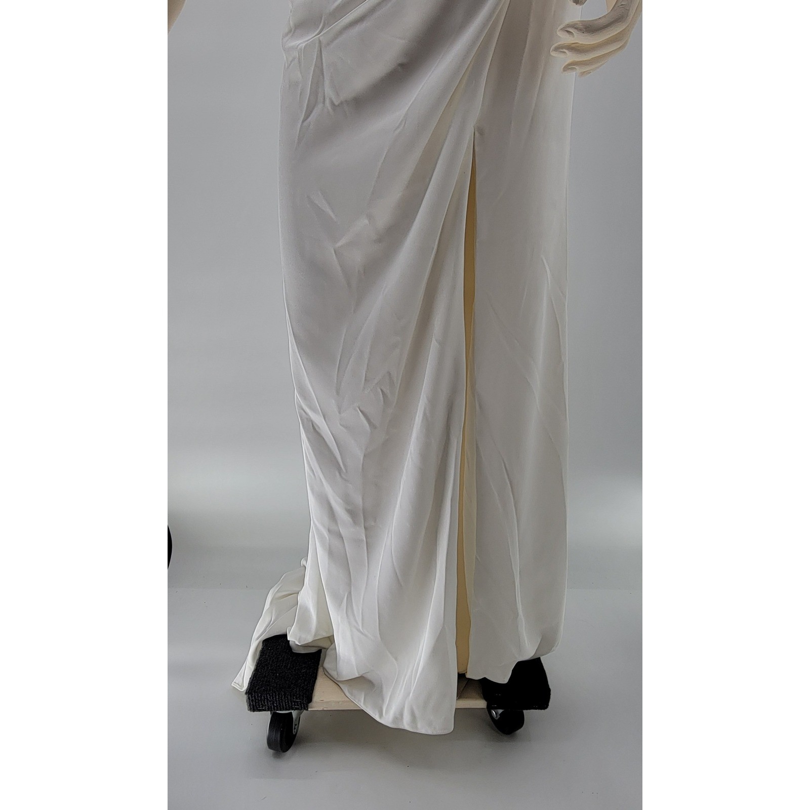 AZAZIE Moonlight Wedding Dress 04 Diamond White Off Shoulder Ruched Button Back