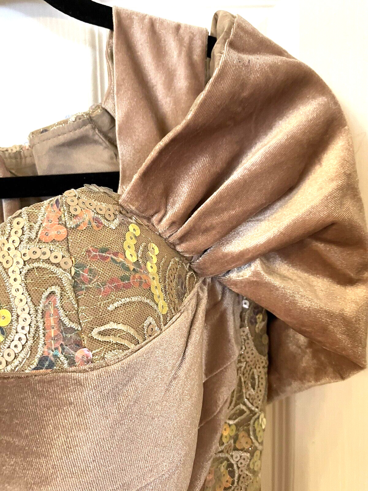 Homemade Sequin Long Gown Pre-Owned No Brand or size Measurement Below
