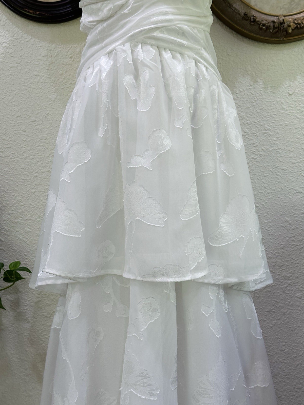 Romantic White Ruffle Dress | Cottagecore Bridal Dress | Beach Wedding