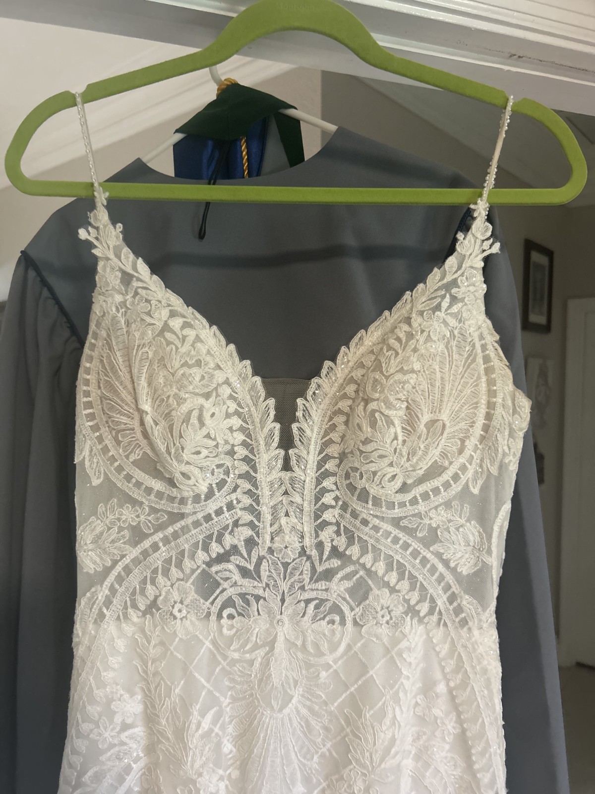 Mermaid Lace And Glitter Wedding Dress