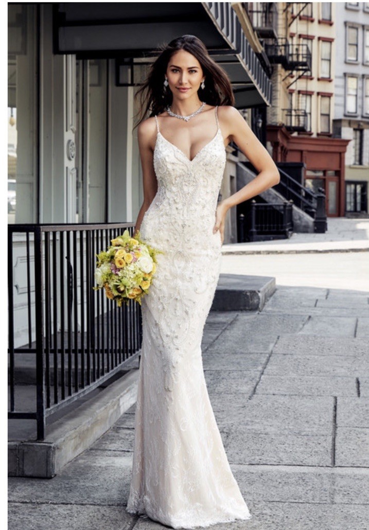 Kitty Chen Designer Wedding Dress Blush Tyra K1885 Size 12