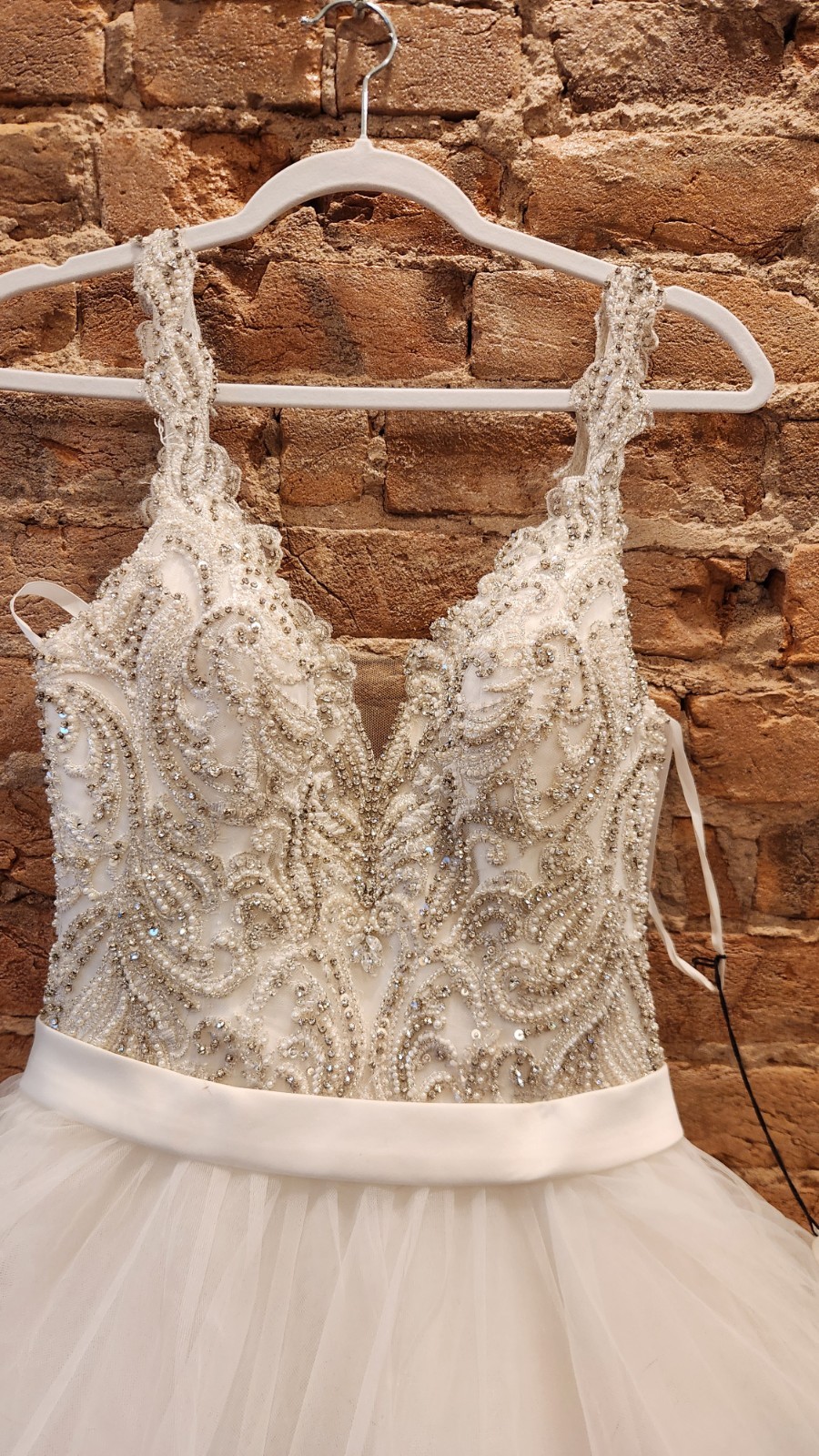 New With Tags! Allure Bridal Gown With Beading And Layered Tulle Size 6