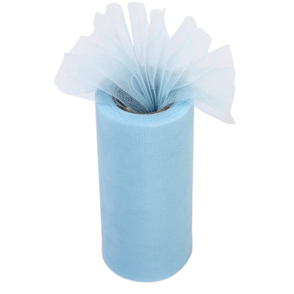 Roll of 22M*15CM Banquet Wedding Tulle Craft Tutu Decoration (Sky )