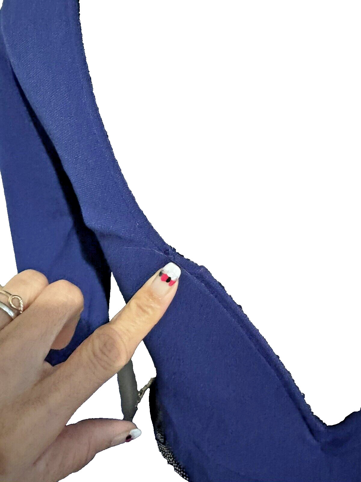 NWOT Way-In Two Piece Jewels Details Jersey Top/Long Skirt Royal Blue Size 7