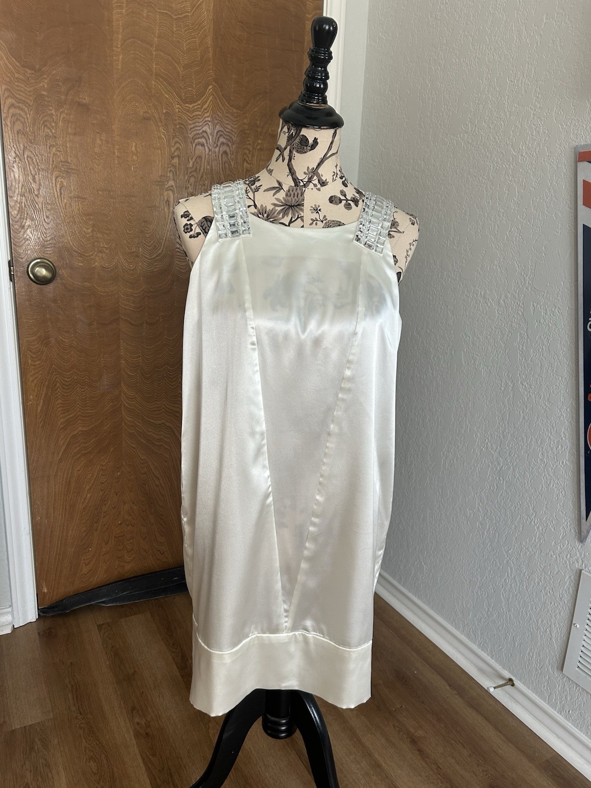 Art Deco Style Slip Dress With Jewel Embellishing Wedding
