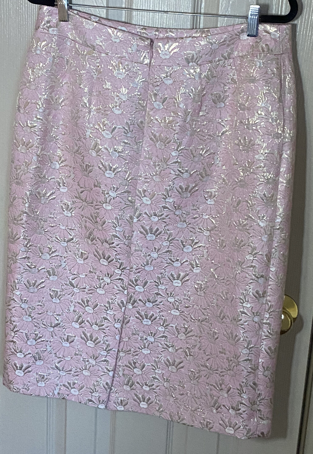 John Mayer WOMENS 2pc Suit pink Silver white Rhinestone Buttons Sz-12 NWT