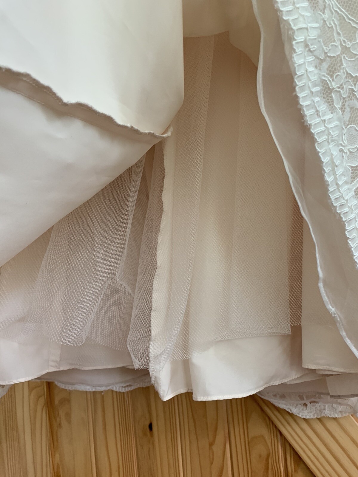 Morilee Madeline Gardner Wedding Dress 19822 Ivory Lace Strapless Back Buttons 8