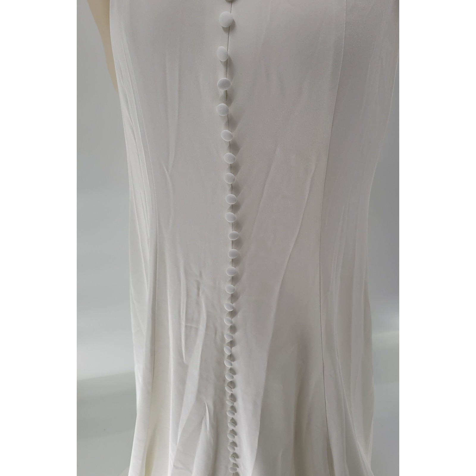 AZAZIE Moonlight Wedding Dress 04 Diamond White Off Shoulder Ruched Button Back
