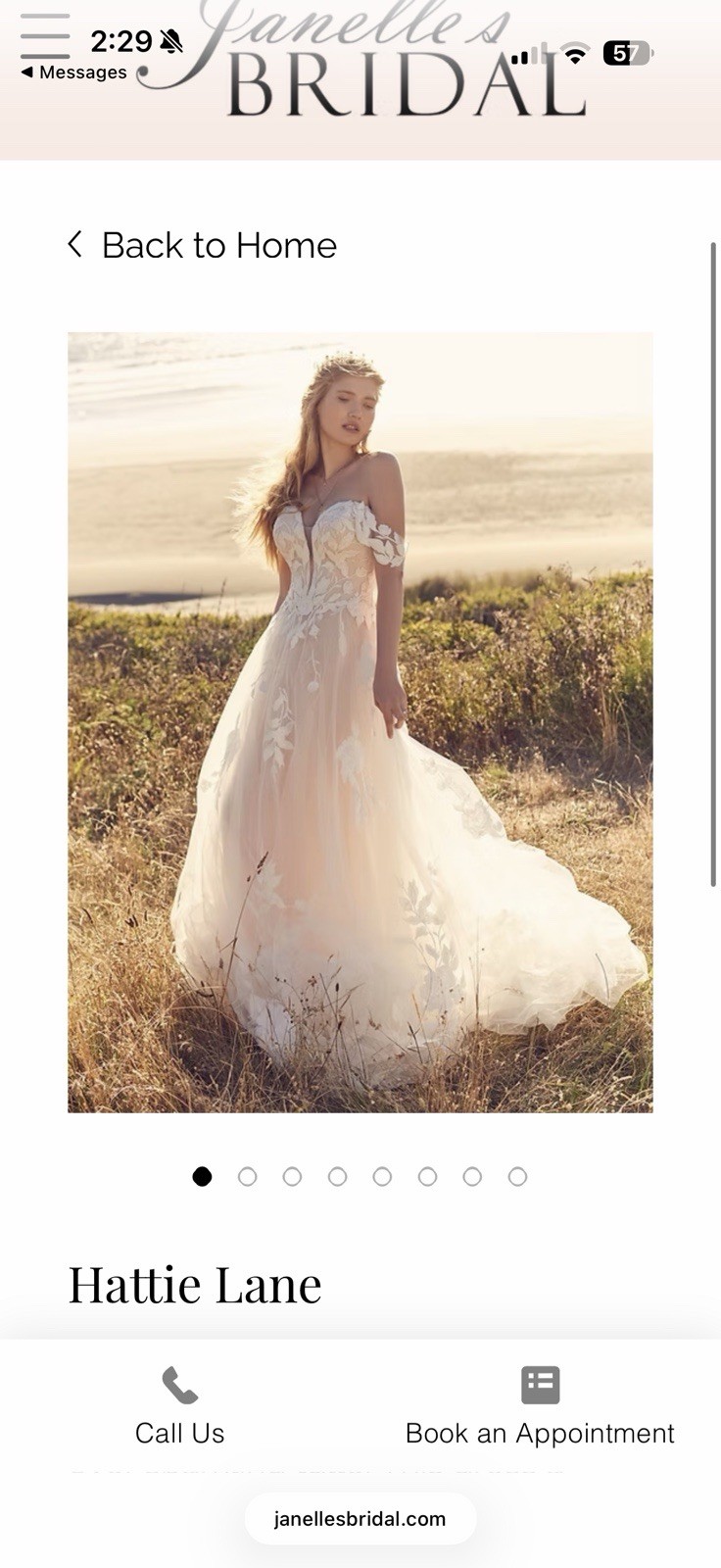 Maggie Sottero Ivory Lace Plunging Sweetheart A-Line Tulle Train Zipper/Buttons