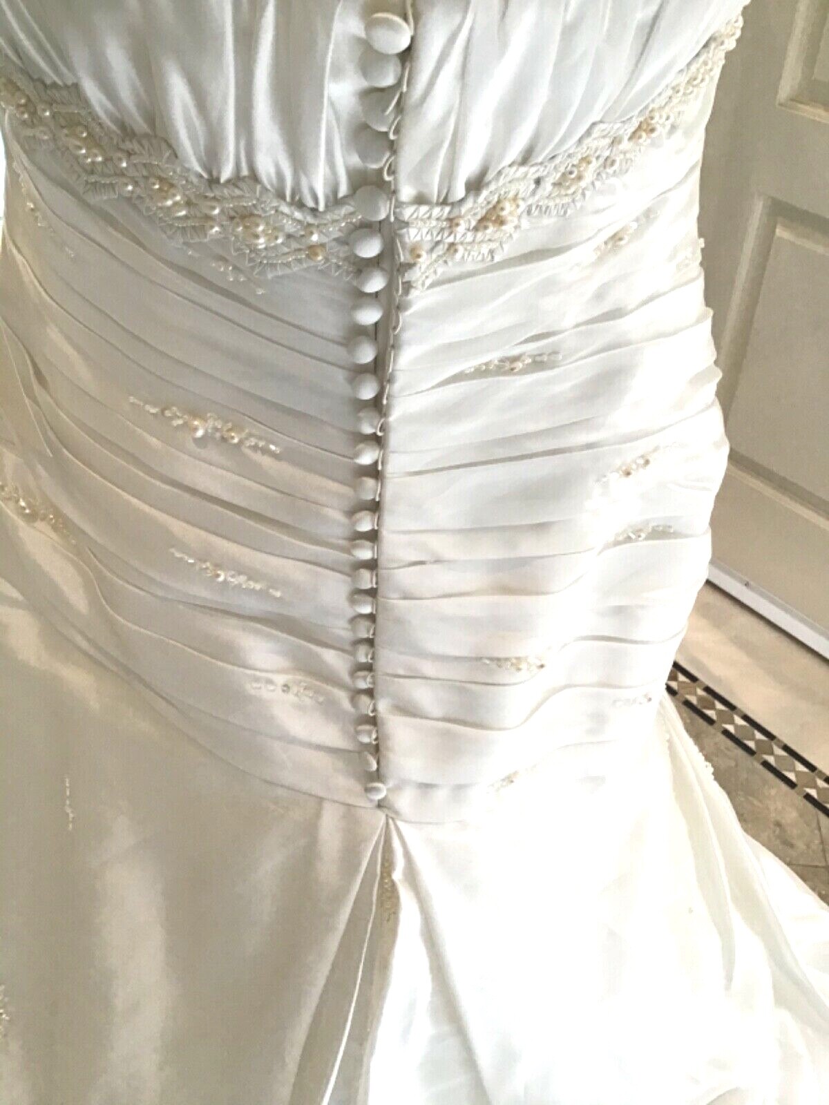 LA SPOSA NEW wedding dress bridal gown fit and flare Ivory 44 Italy 10/12 US