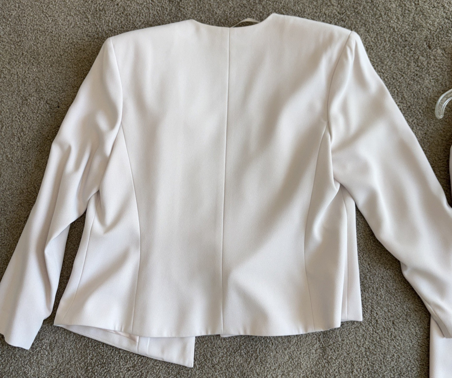 Robes Lawrence Montreal Formal Dress w/Blazer Beige Wedding Bride NYE size 14P