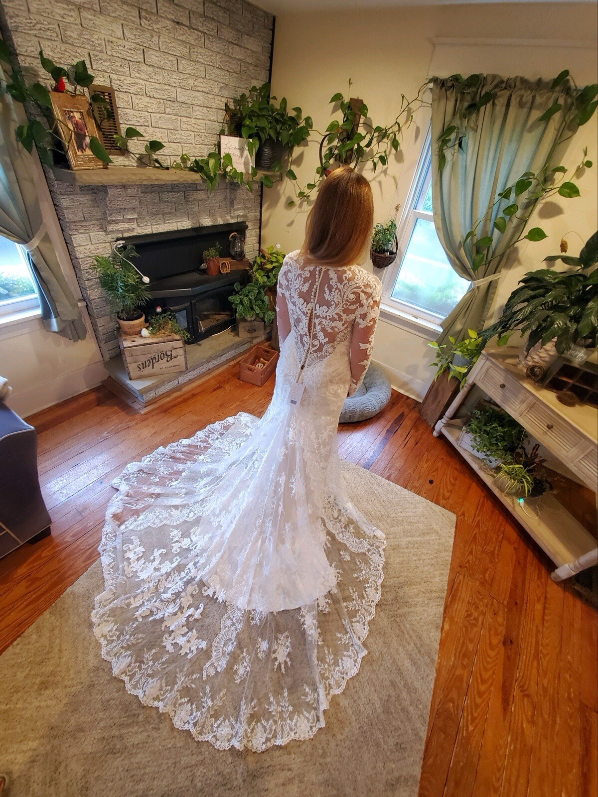 Wedding dress – Casa Blanca. Never worn, unaltered. Size 12. Champagne color