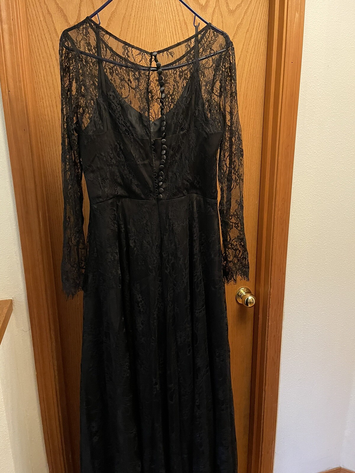 Black wedding dress size 10