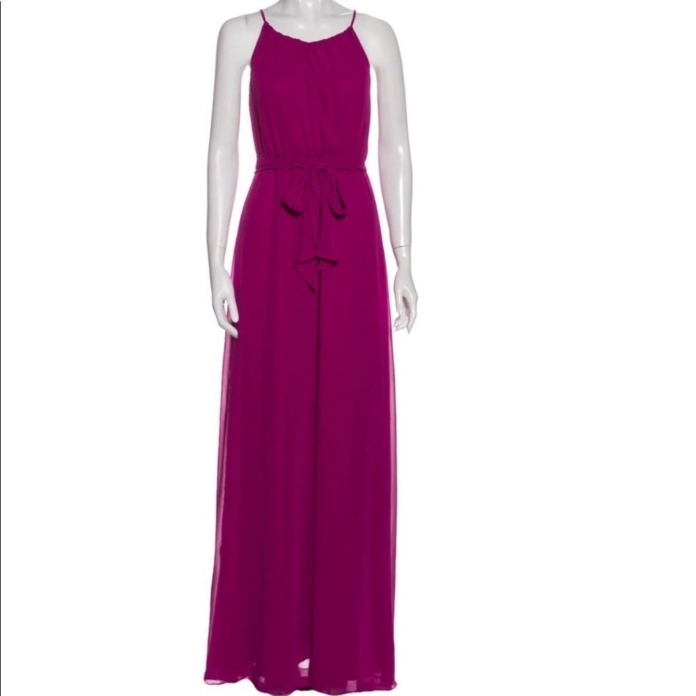 Ceremony new halter neck Blair maxi dress elastic waist in pink women’s M