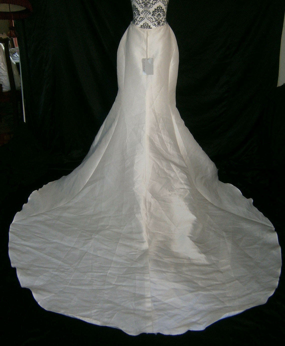 Martina Liana Skirt Separate Wedding Bridal 12 Silk Satin Ivory Formal Train
