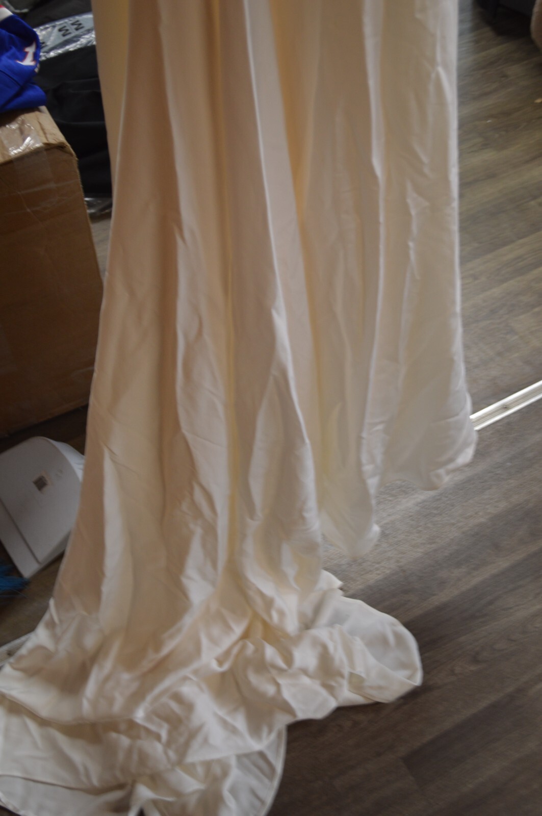 NEW Lovers Society Faye Off White Satin Wedding Gown UK 12/US 8