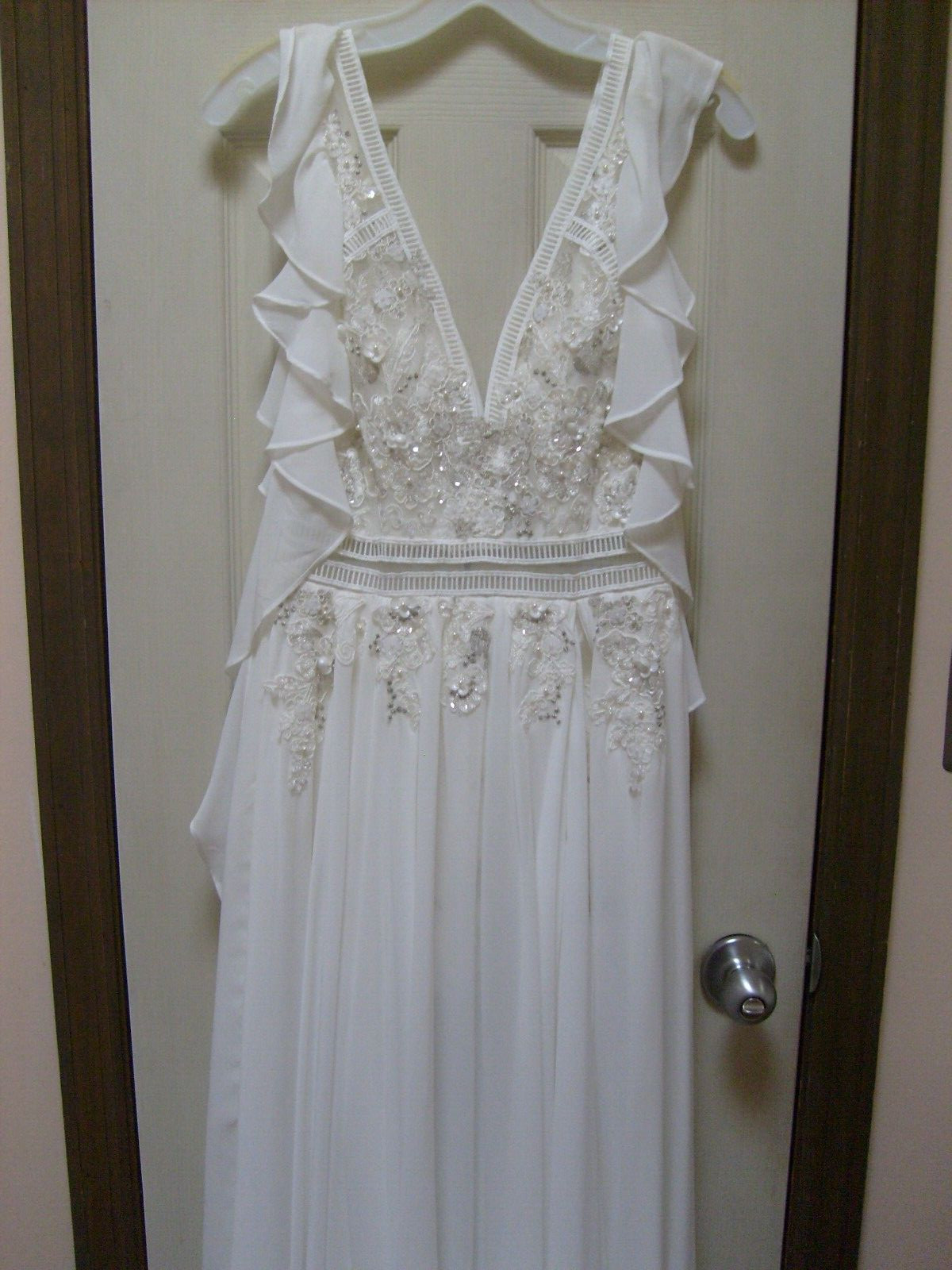 White Long Wedding Dress- Size 6