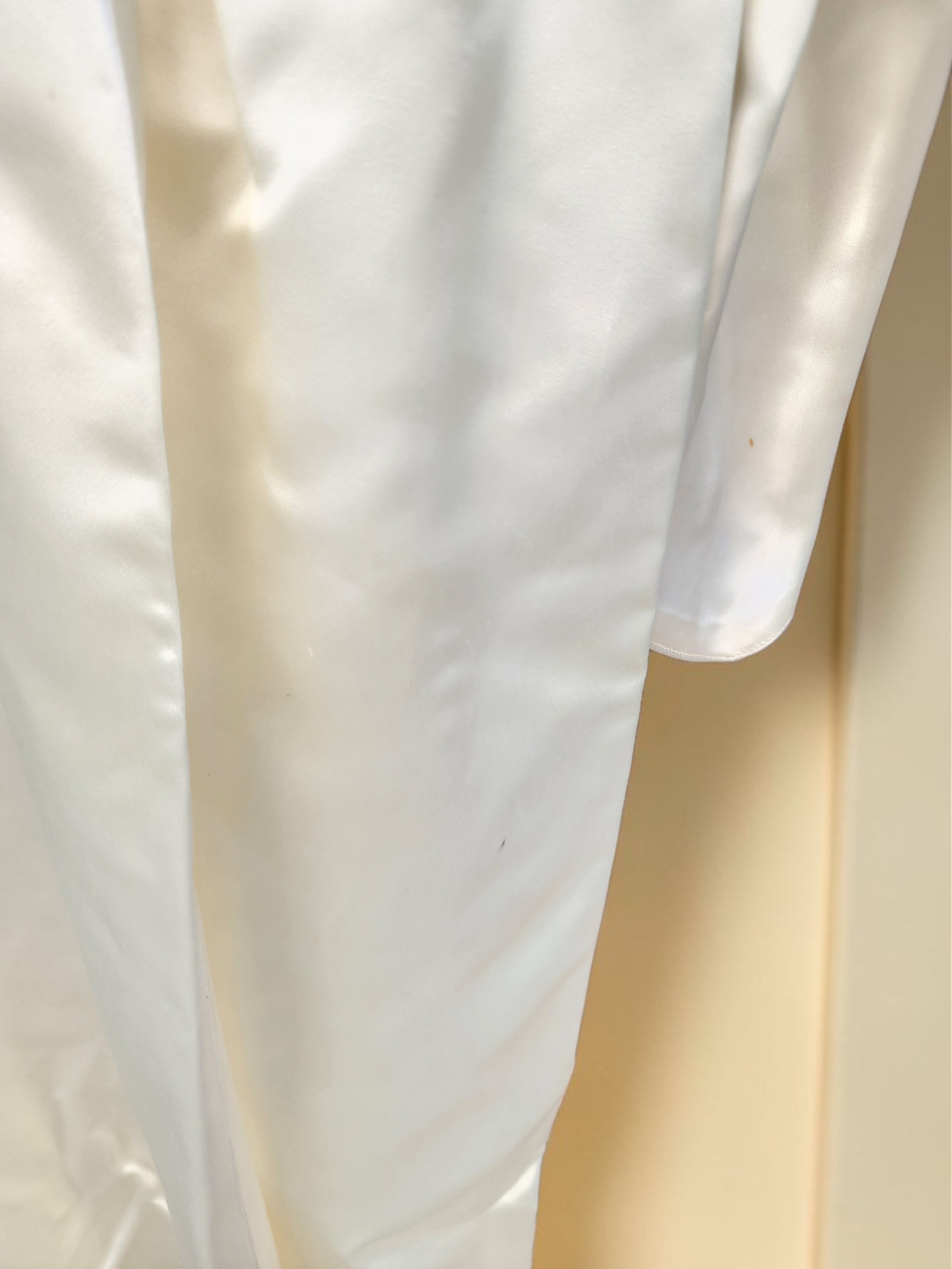 Vintage 1940s Professional Stored Satin Wedding Dress with Train, Unbranded