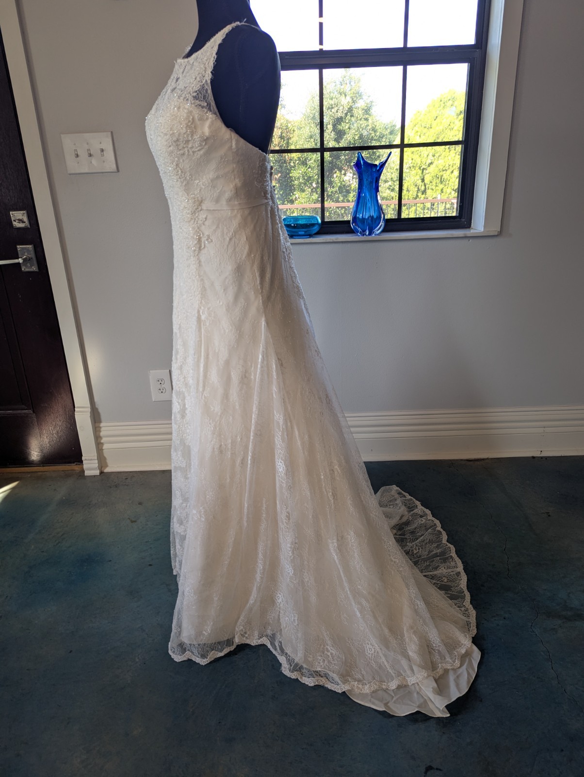 Melissa Sweet Wedding Dress,251110, Ivory, Boho Vintage Look, 12, Pads For Fill