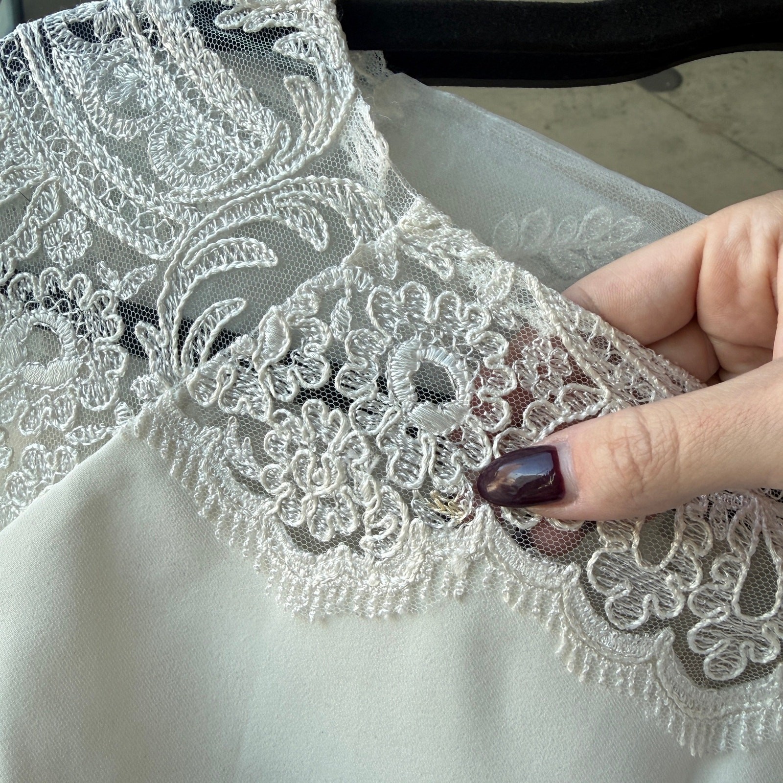 Rime Arodaky Bridal Caplan Lace Crop Top White Women’s 4