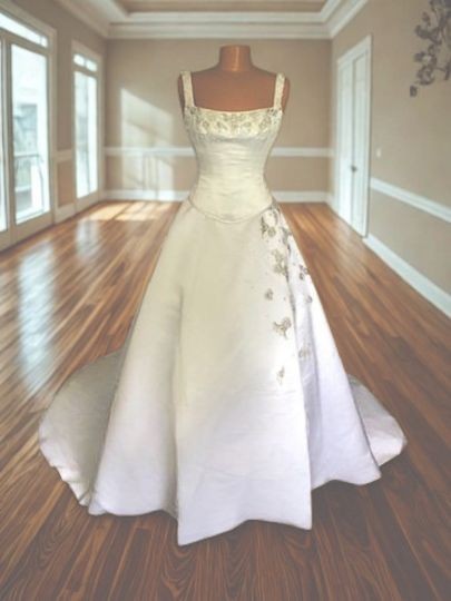 White 2 Piece Moonlight Couture Bridal gown with Swarovski Crystals