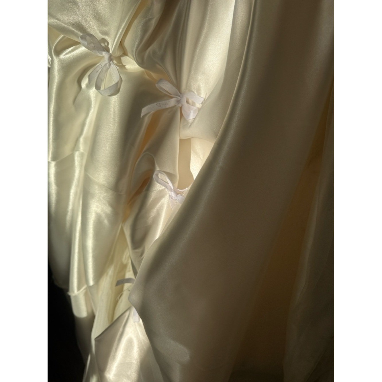 Augusta Jones Lace Appliqué Wedding Dress Strapless Mermaid Gown Ivory