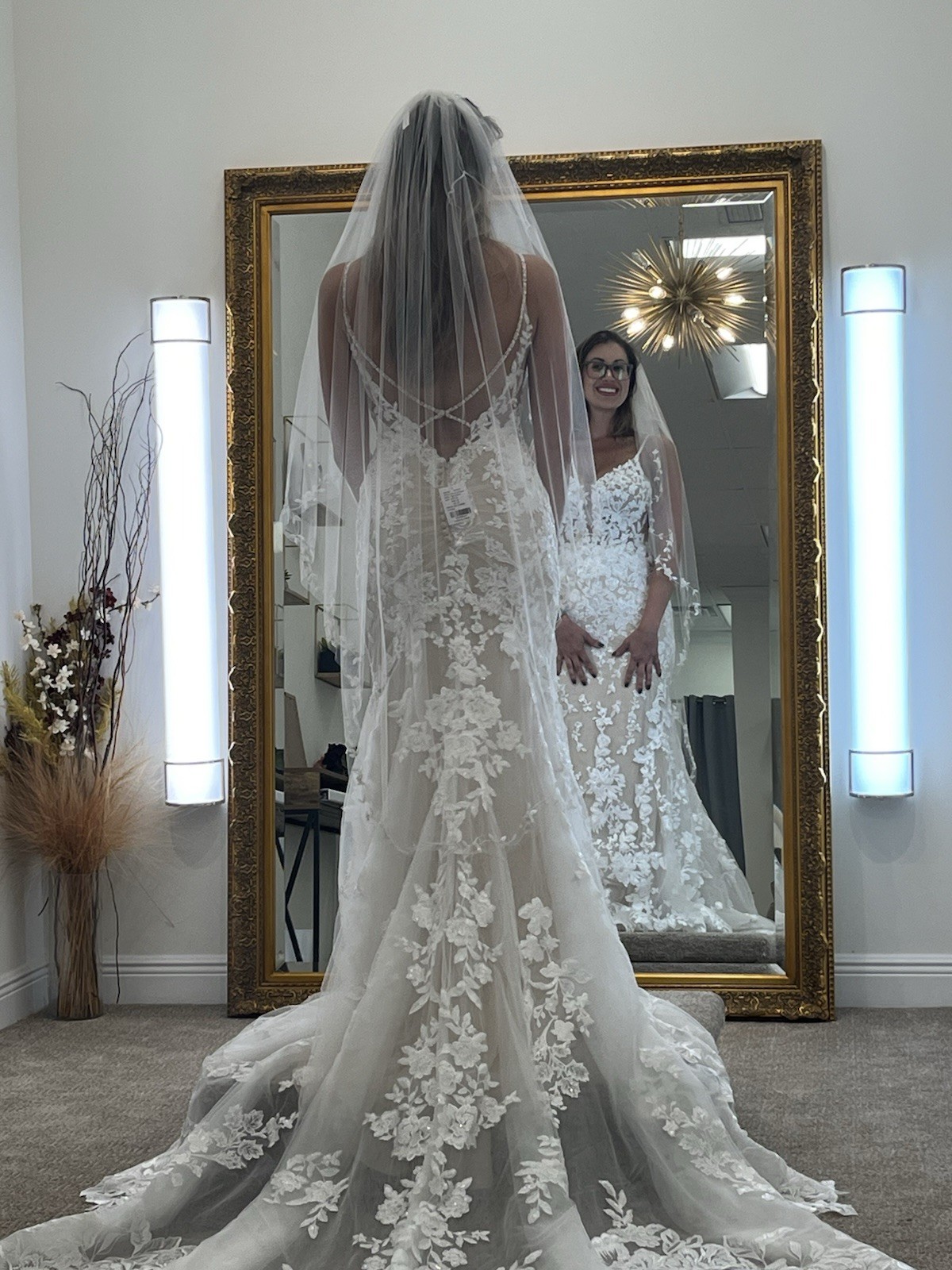 NWT Martina Liana CUSTOM WHITE Wedding Dress Gown SZ 10 UNALTERED Retail $4400