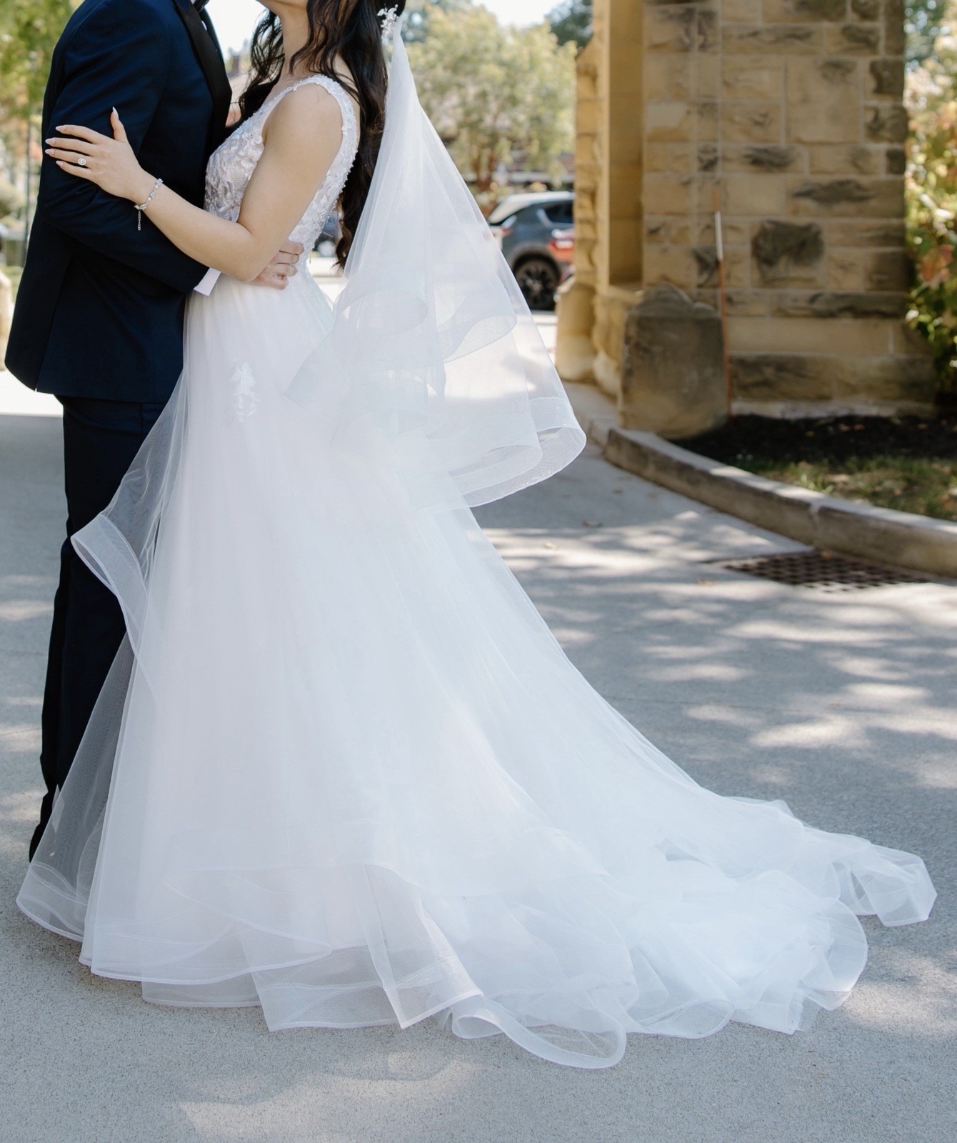 Azazie Toni Wedding Dress (A-Line/Ballgown) Size 0