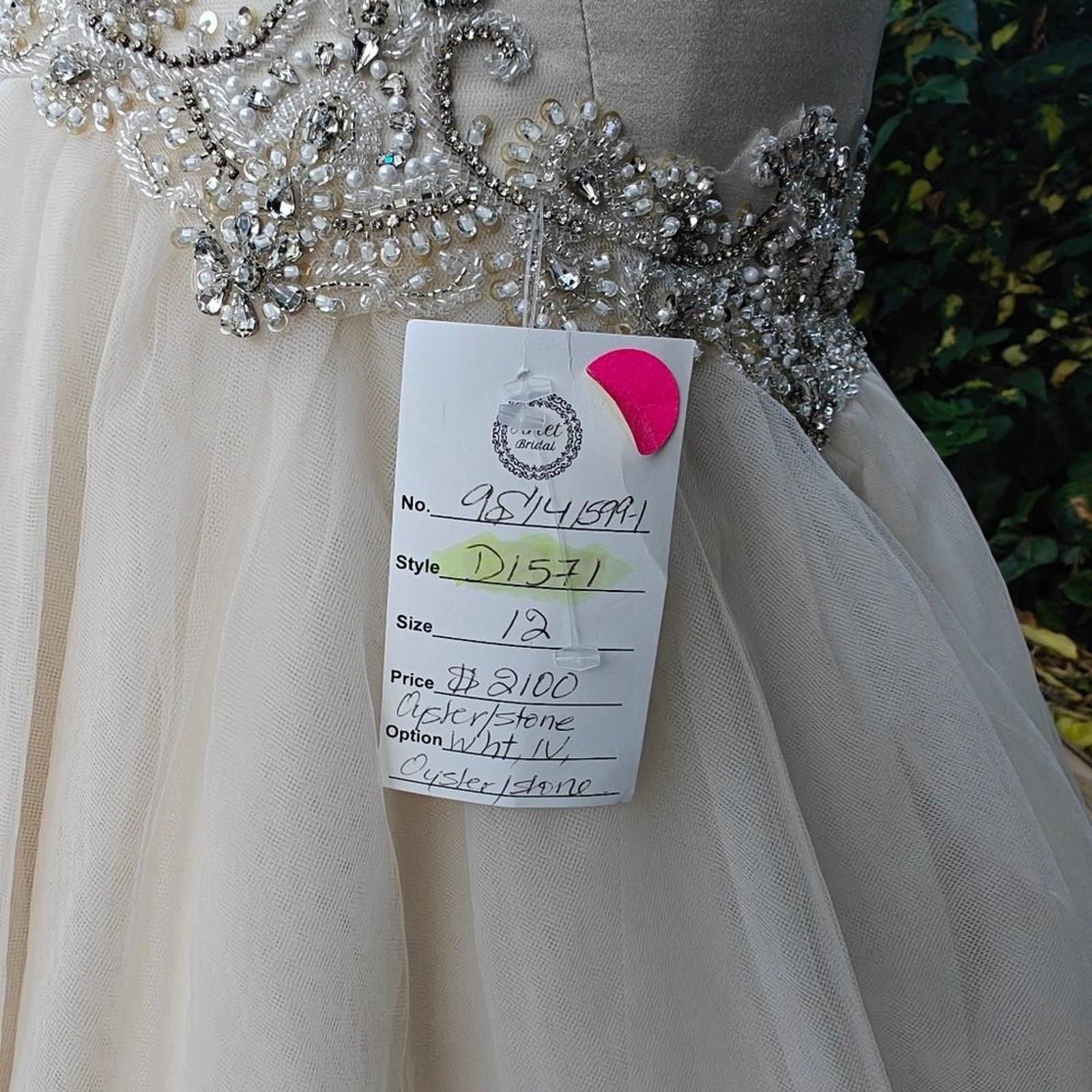 Essence Of Australia Dolce Beaded Wedding Dress Size 12 Oyster Ivory New