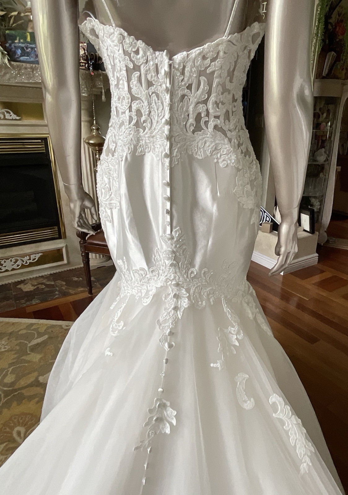 Allure Bridal Wedding Dress L541 Beaded Dress Storage Bag Incl. Size 10- NEW