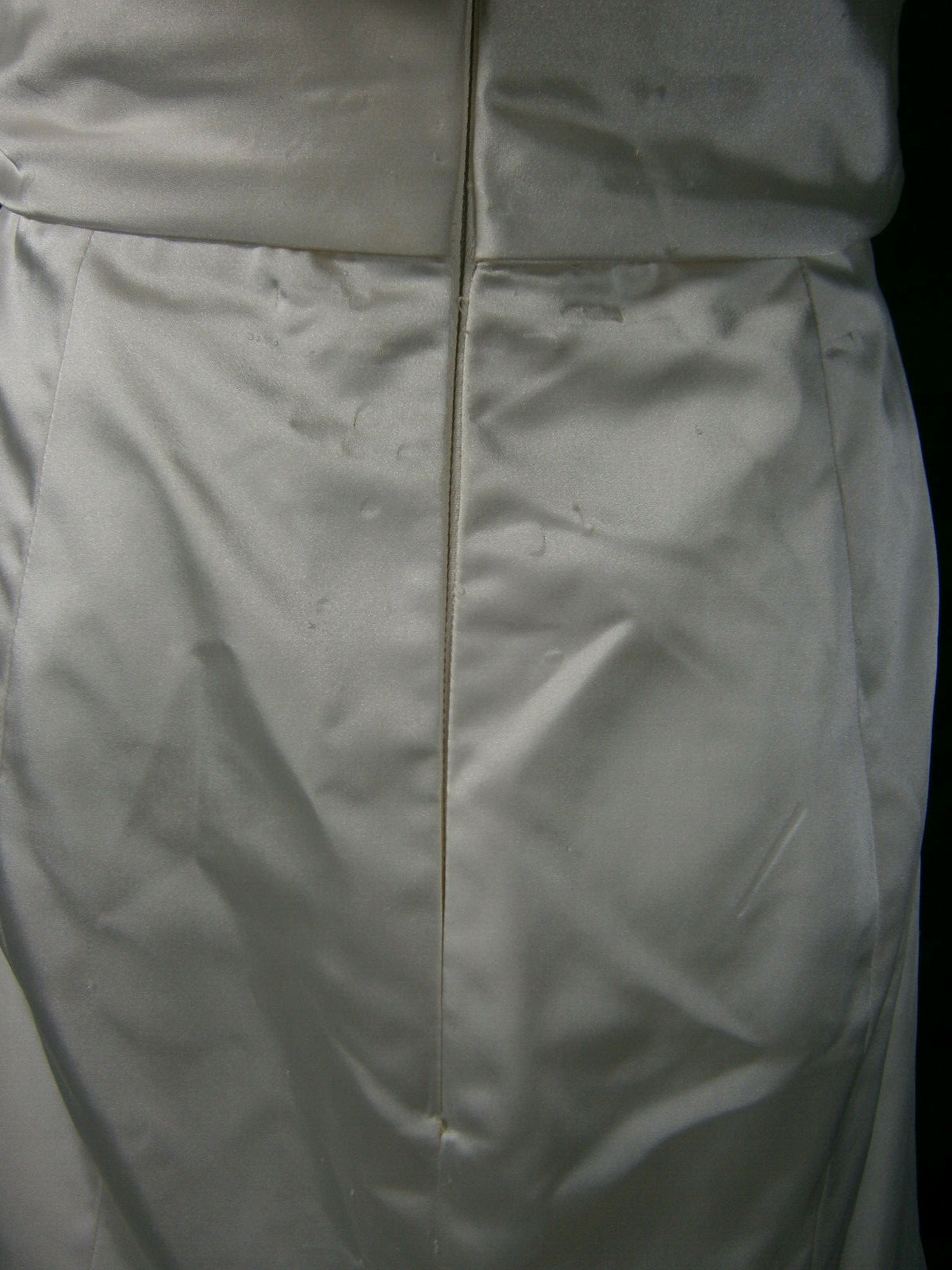 Amsale Size 10 Ivory Silk Wedding Dress One Shoulder Bow Fit & Flare Train USA