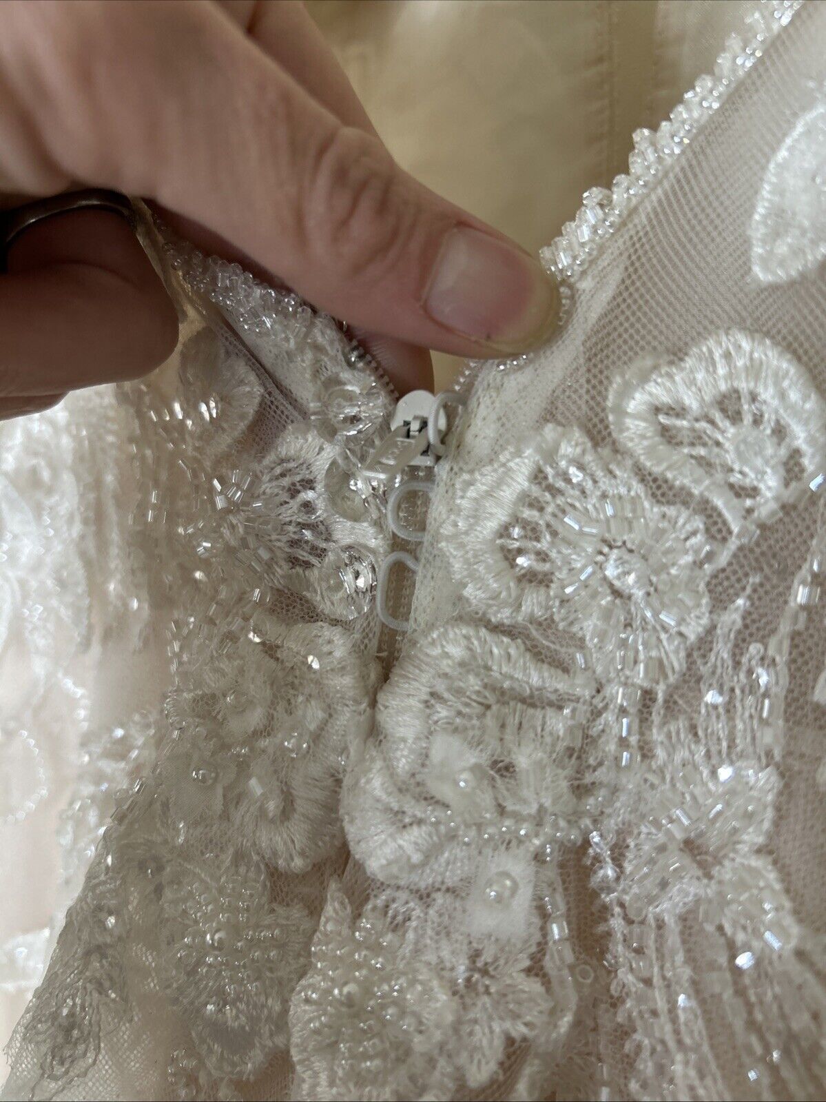 Essence Of Australia Wedding Gown 3D appliqué Tulle Pink D3151 Dress Nude 12