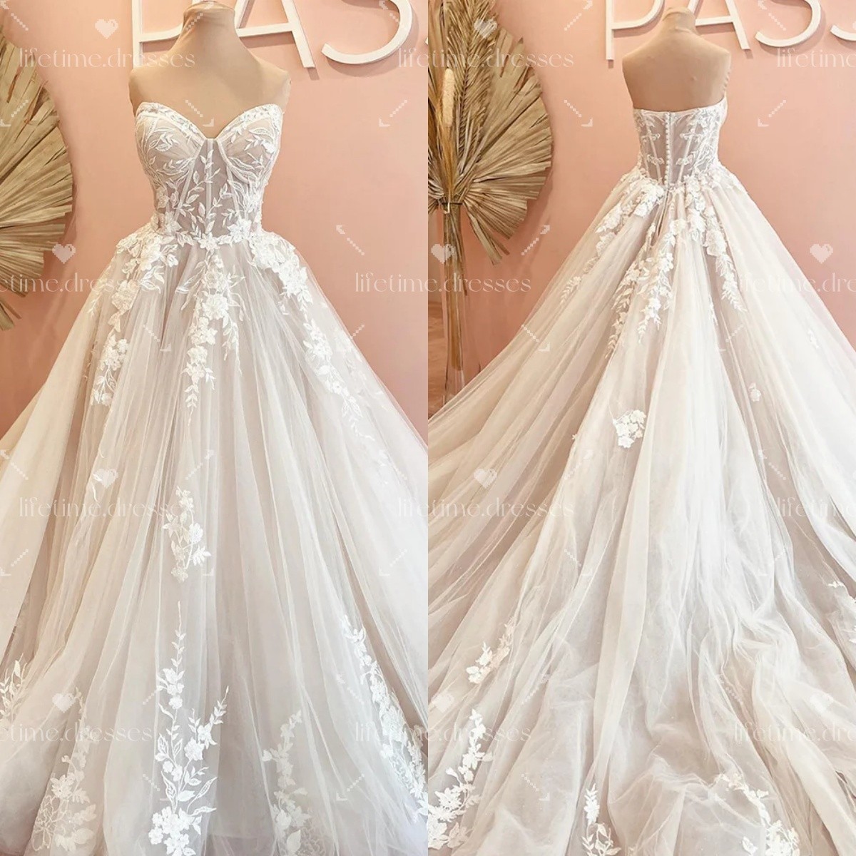 Beach Boho Wedding Dresses Sleeveless Sweep Train Lace Romantic Bridal Gowns