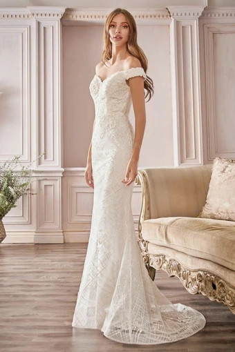 New Wedding Dress -Off-Shoulder Wedding Gown