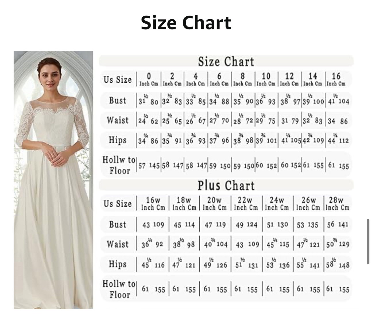 NEW Unbranded Long Sleeve V-Neck White Wedding Dress w/Lace & Illusion size 6