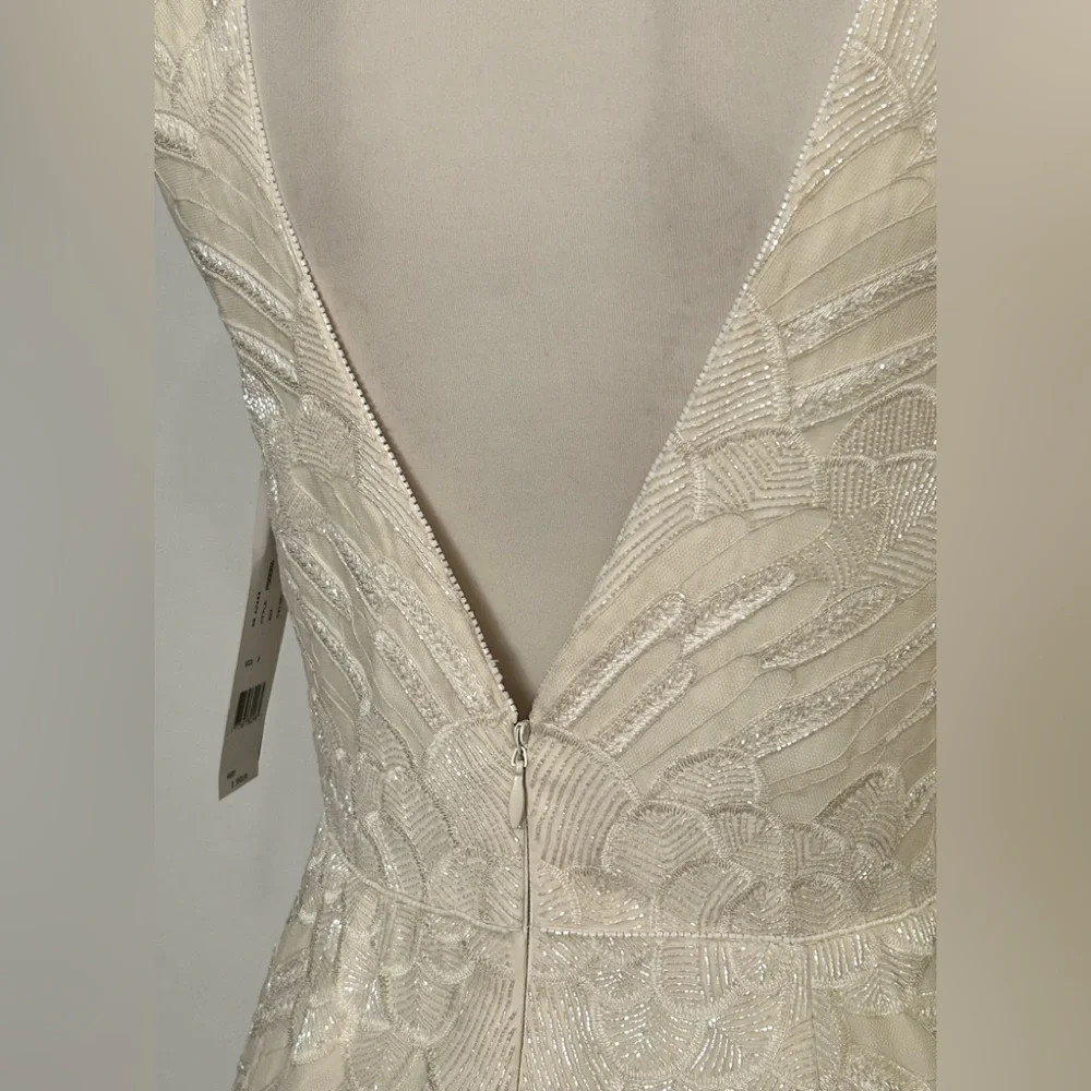NICOLE MILLER BRIDAL WEDDING PS0004 $3500 AWH/ OFF WHITE Size 8