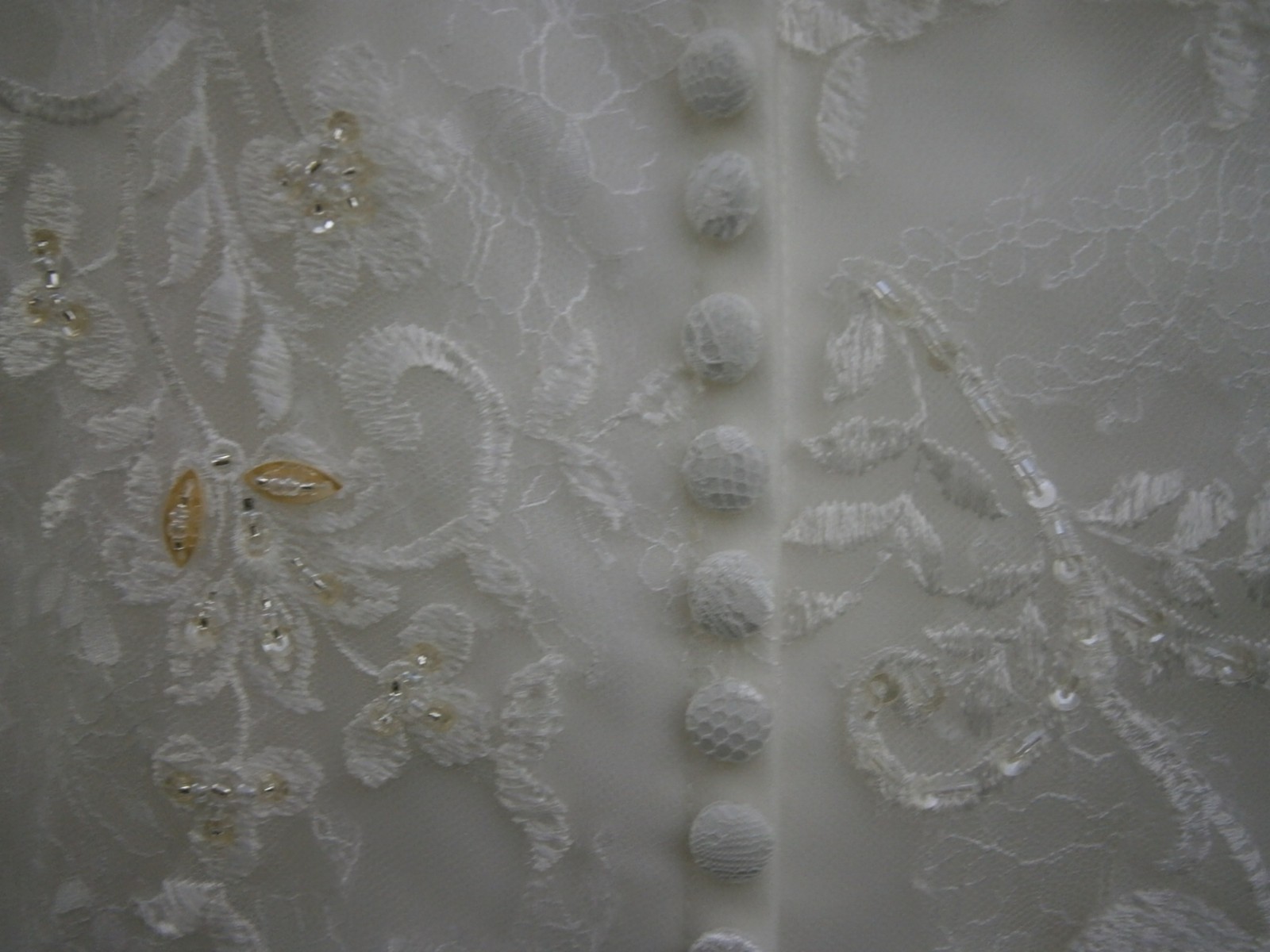 Casablanca Sample Wedding Dress Gown 10 Ivory A-LIne Lace Bling Romantic NWT