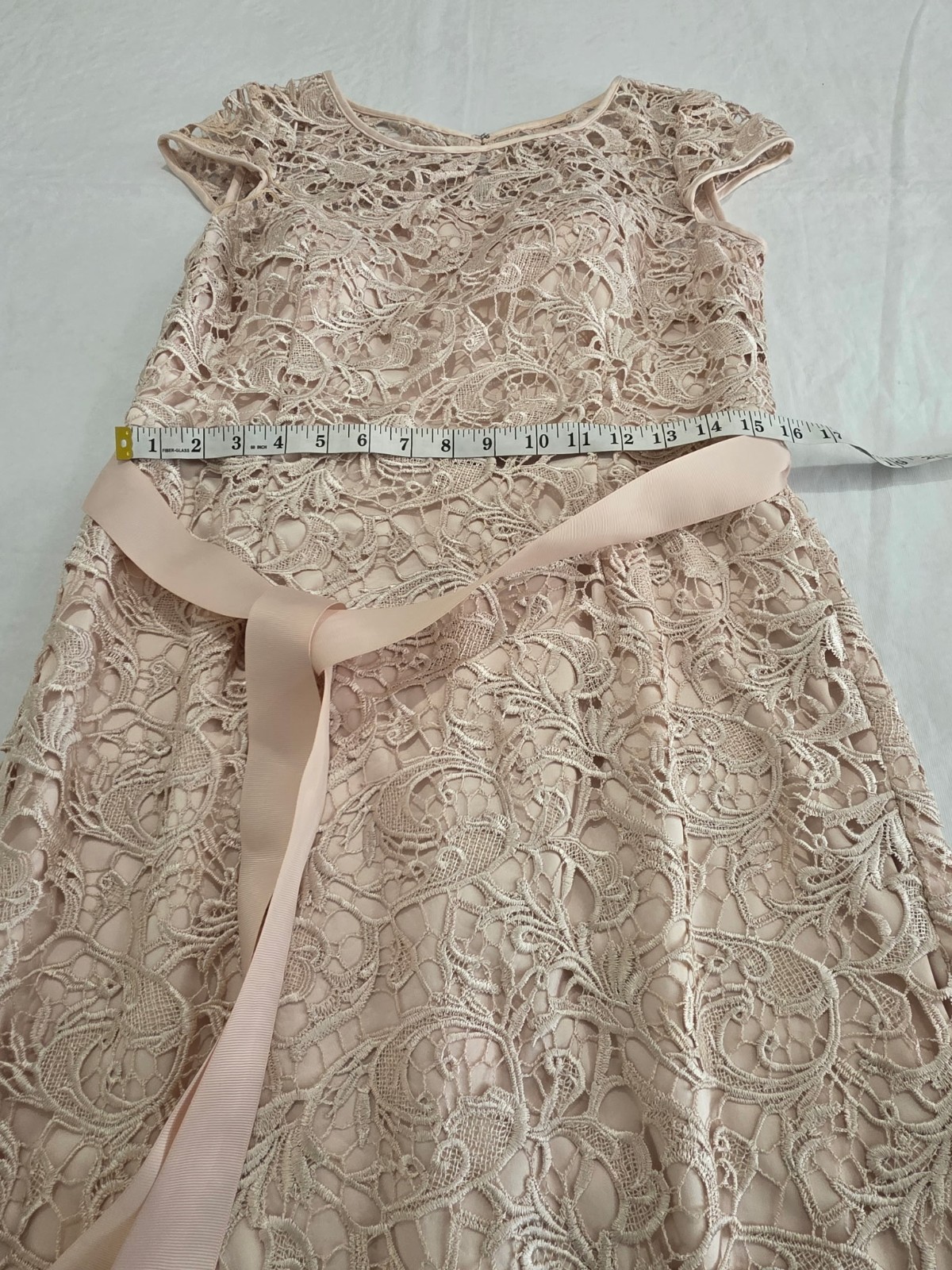 Adrianna Papell Women’s Champagne Size 12 Wedding Guest or Cocktail Dress
