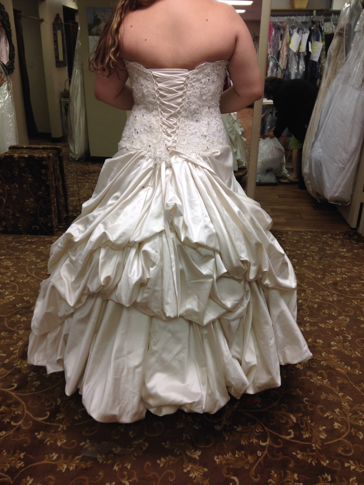 Maggie Sottero Haute Couture Perla Gown with Corset Back in Alabaster