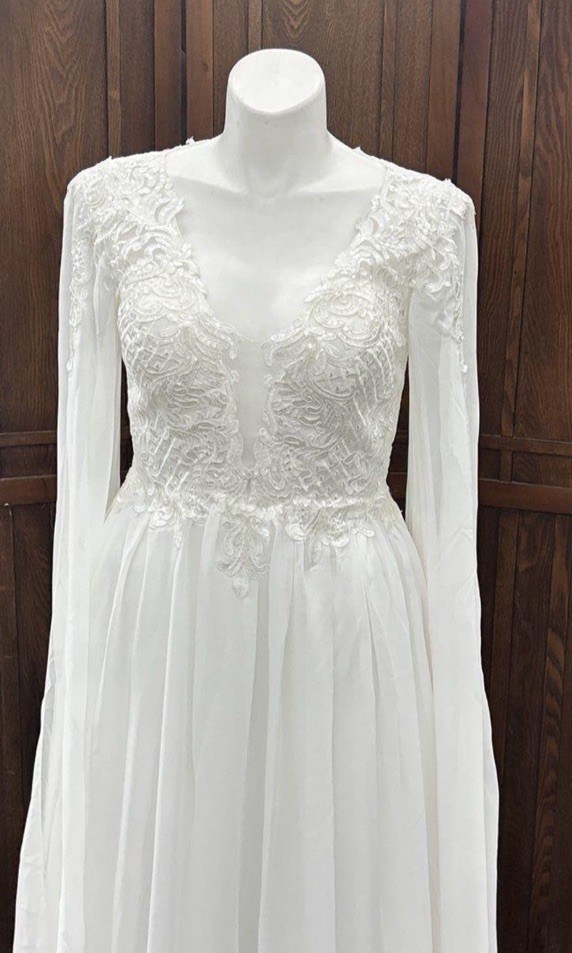 NWT JJ’s House Ursina Fairy Fae Chiffon Wedding Gown Dress 14