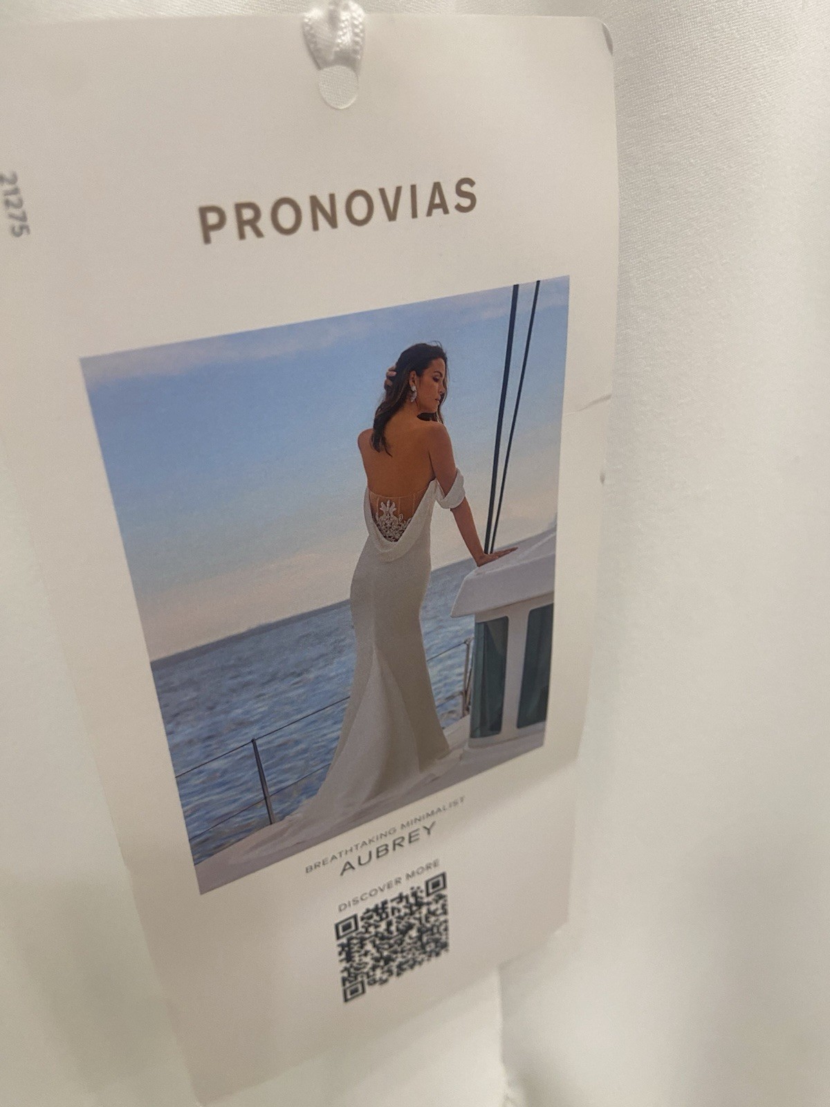 Pronovias Aubrey, Size 8, Off-white/Nude, Retail $2,210