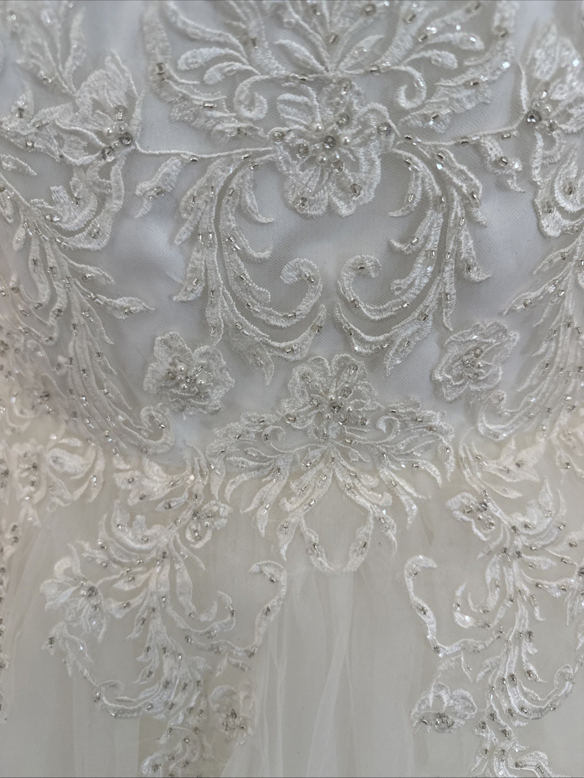 Wedding Dress Size 14 Off White Color