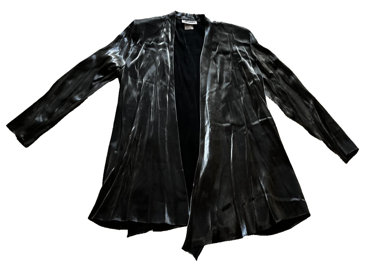 Positive Influence 2 Piece Polyester Shinny Dark Gray Dress Outfit Size 12