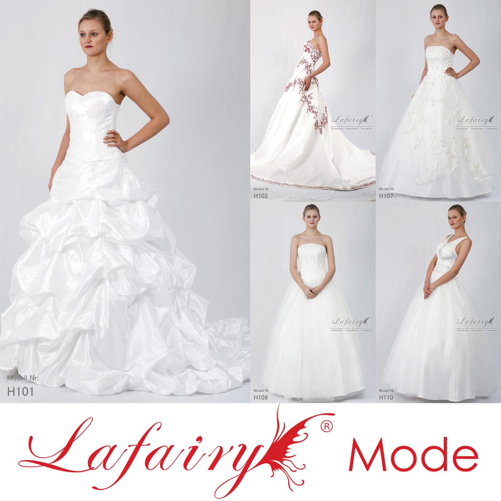 Brautkleid Hochzeitskleid viele Modelle + Größen zur Auswahl von lafairy Mode
