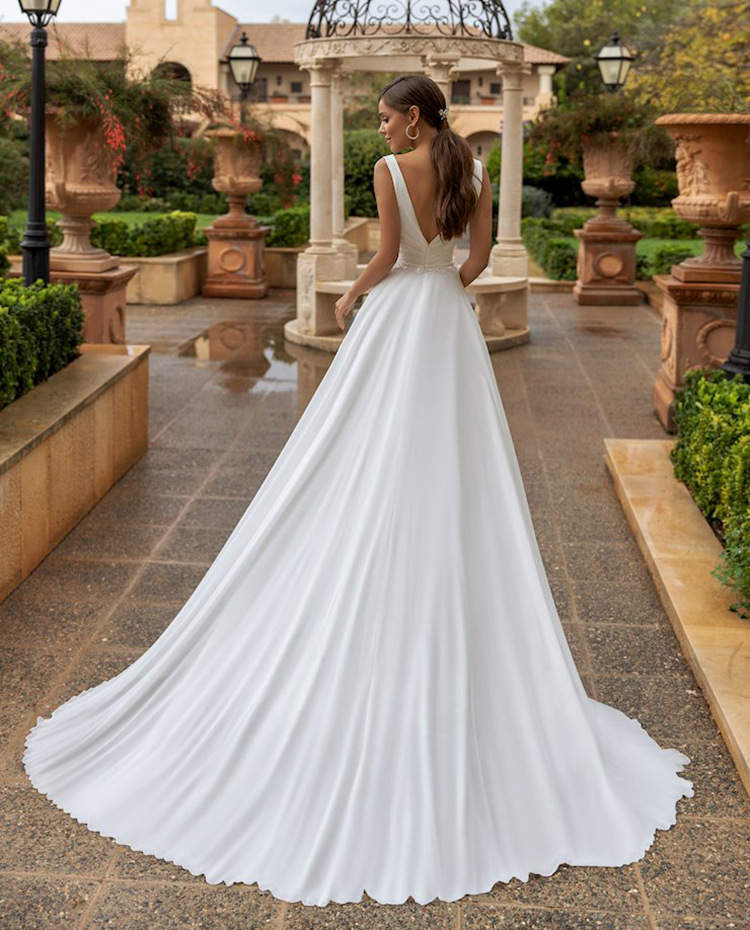 Good Quality Fashion Short Sleeve Bridal Gown Wedding Dress Vestido De Noiva